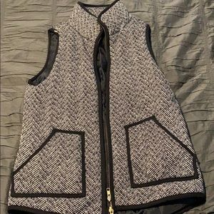 J Crew Look-a-like herringbone vest Size S